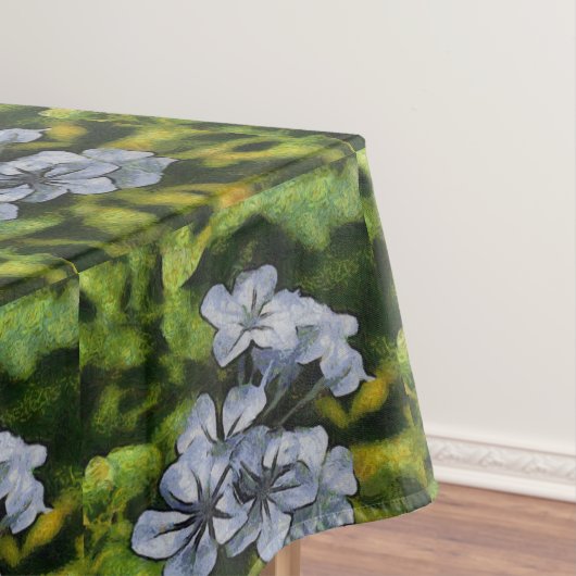 Delicate Blue Plumbago Blossom Painting Tafelkleed (Voorbeeld)