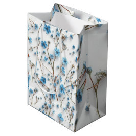 Delicate Blue Wildflowers Art Medium Cadeauzakje