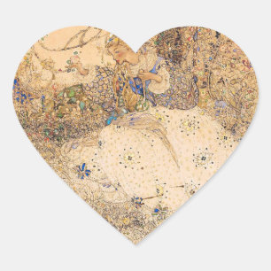 Delicate Blush Bride Hart Sticker