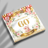 Delicate Boho 60e verjaardag gastenboek Petal Glow