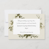 Delicate Boho Carte de remerciements Mariage (Dos)