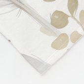 Delicate boho waterverf vethers patroon fleece deken (Hoek)