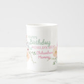 Delicate Bone China Chihuahua MMammie Birthday Mok (Voorkant)