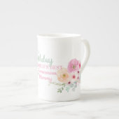 Delicate Bone China POMERANIAN Mama Verjaardag Mok (Voorkant rechts)