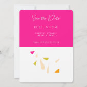 Delicate botanische flat opslaan de datum Kaart (Voorkant)