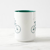 Delicate Butterflies Flowers en Freedom Bike fan Mok (Midden)