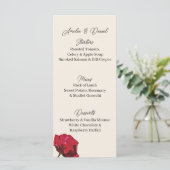 Delicate Butterfly Menu Kaart (Staand voorkant)