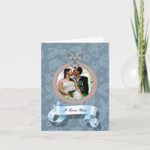 Delicate Butterfly Photo Greeting Card Kaart