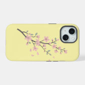 Delicate Cherry Blossom Branch Illustration iPhone 15 Hoesje (Achterkant horizontaal)