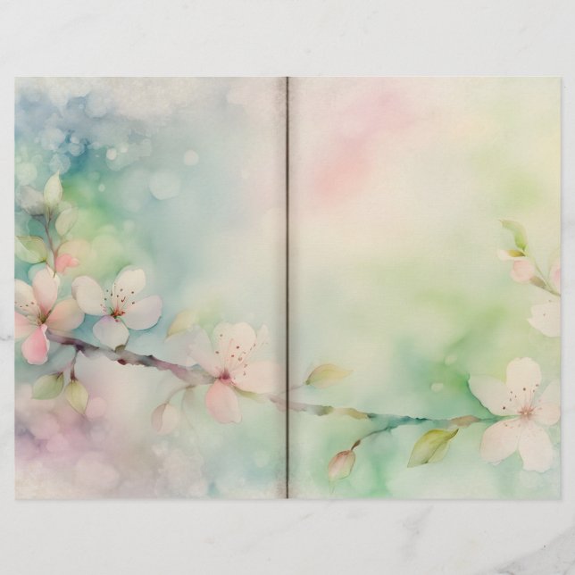 Delicate Cherry Blossom Journal Paper (Voorkant)