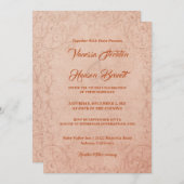 Delicate  chique bruiloft uitnodiging (Voorkant / Achterkant)