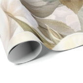 Delicate  Creamy White Roses Cadeaupapier (Rol Hoek)