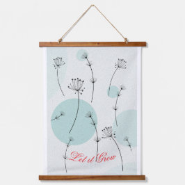 Delicate Dandelion Wish Design Wood Topped Wall  Hangend Wandkleed