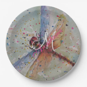 DELICATE DRAGON FLY MONOGRAM PARTIJ PAPIEREN BORDJE