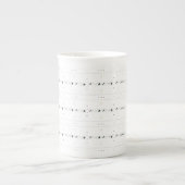 Delicate eenvoudige winterpatroon witte specialite porselein kop (Voorkant)
