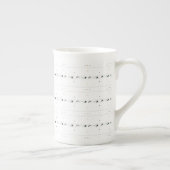 Delicate eenvoudige winterpatroon witte specialite porselein kop (Rechts)