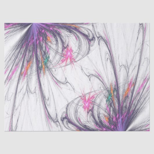 Delicate Elegance Fractal Tissuepapier (Voorkant)