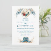 Delicate Elegant Coastal Cowgirl Boots & Hat XVs Kaart (Staand voorkant)