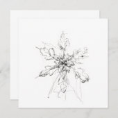 Delicate Enkele Sneeuwvlok Kaart (Voorkant / Achterkant)