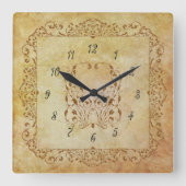 Delicate Fairy Tale Vierkante Klok (Voorkant)