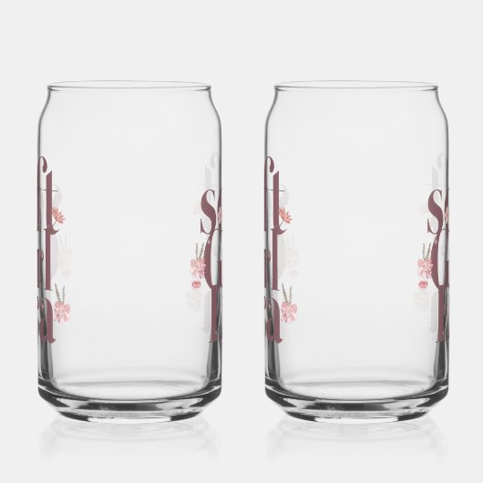 Delicate Feminine Script with Flowers (Gauche)