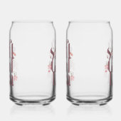 Delicate Feminine Script with Flowers Blikvorm Glas (Links)