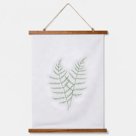 Delicate Fern Line Art.Minimalistische slaapkamer  Hangend Wandkleed