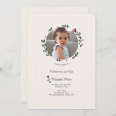 Délicate fête du Carte photo de vie (Devant / Derrière)