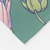 Delicate Floral Array Fleece Deken (Hoek)