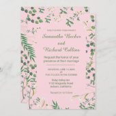 Delicate Floral Border Kaart (Voorkant / Achterkant)