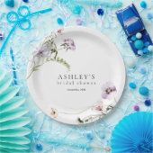 Delicate Floral Lavendel Vrijgezellenfeest Papier  Papieren Bordje (Feest)