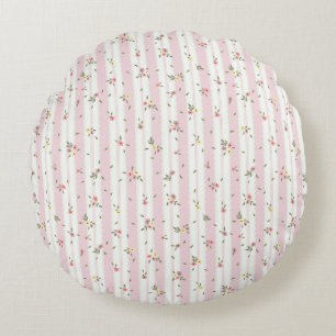 Delicate Floral Patroon Ronde Accent Kussen