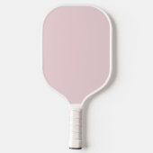 Delicate Floral Pattern Back Solid Pink Pickleball Paddle (Achterkant)