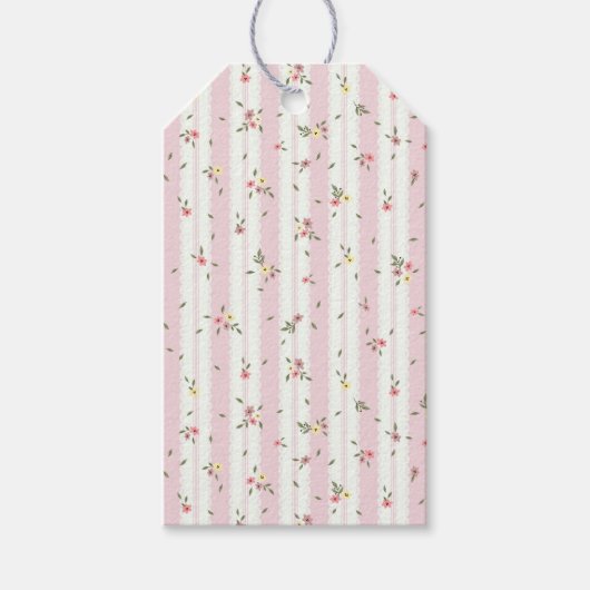 Delicate Floral Pattern Gift Labels Cadeaulabel (Voorkant)
