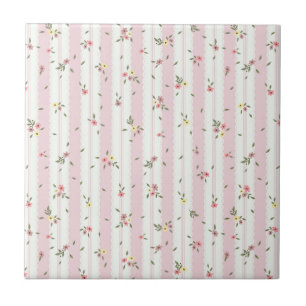 Delicate Floral Pattern Keramische Tegel Tegeltje