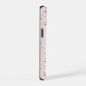 Delicate Floral Pattern Pink iPhone 15 Hoesje (Rechterkant)