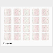 Delicate Floral Pattern Sticker (Vel)