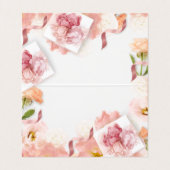 Delicate Floral Professional Visitekaartjes (Binnenkant ongevouwen)