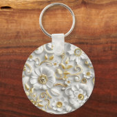 Delicate Floral Sleutelhanger (Voorkant)
