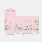 Delicate Floral Wedding Bedankdoosjes (Uitgevouwen)