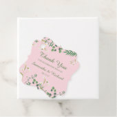 Delicate Floral Wedding Bedankjes Labels (In situ)