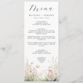 Delicate Floral Wedding Menu (Voorkant)