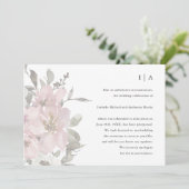 Delicate Floral Wedding-uitstel Aankondiging (Staand voorkant)