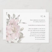 Delicate Floral Wedding-uitstel Aankondiging (Voorkant / Achterkant)