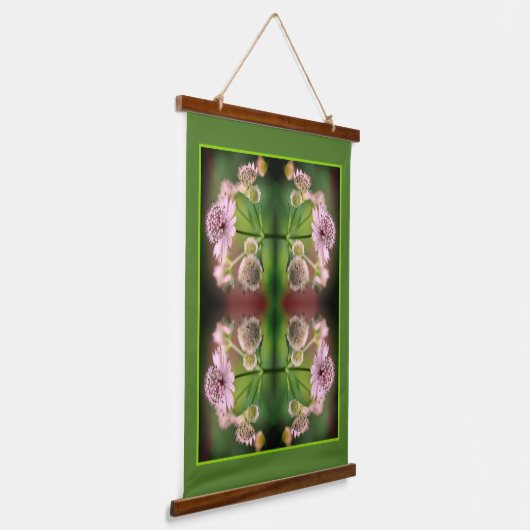 Delicate Flowers Abstract Hangend Wandkleed (Gebogen)