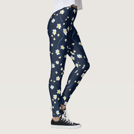 Delicate Flowers Patroon Leggings (Rechts)