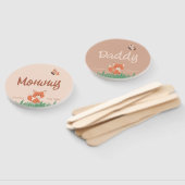 Delicate Forest-Theme Fox Baby shower spel Handwaaier (Niet-gemonteerd)