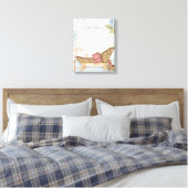 Delicate Franse "Le Bain" Bathroom Decor Canvas Afdruk (Insitu (Slaapkamer))