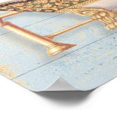 Delicate  Franse "Le Bain" Bathroom Decor Poster (Hoek)