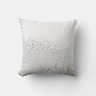 Delicate Glass Silver Grey White Metallic Pillow Kussen